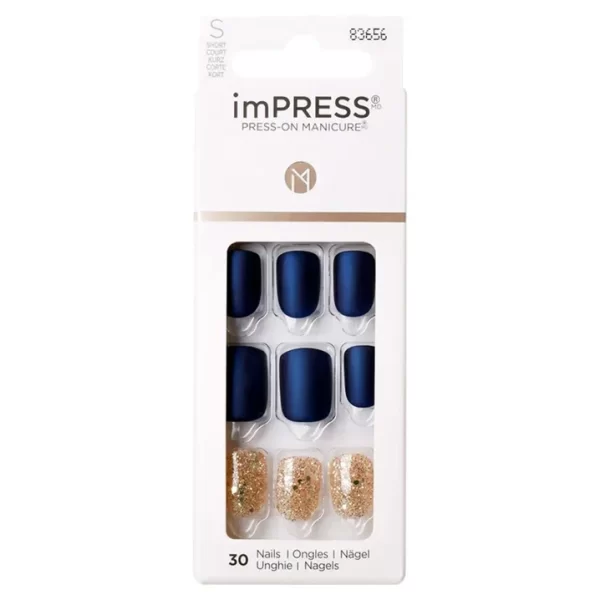 Kiss | ImPress One Step Short Press-On Gel Manicure Kit | 30 Pcs