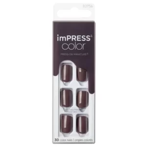 Kiss | Impress Color One Step Press-On Manicure Kit Try Gray | 30 Pcs
